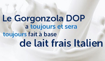 Il Gorgonzola DOP si è sempre fatto e sempre si farà utilizzando latte vaccino fresco italiano