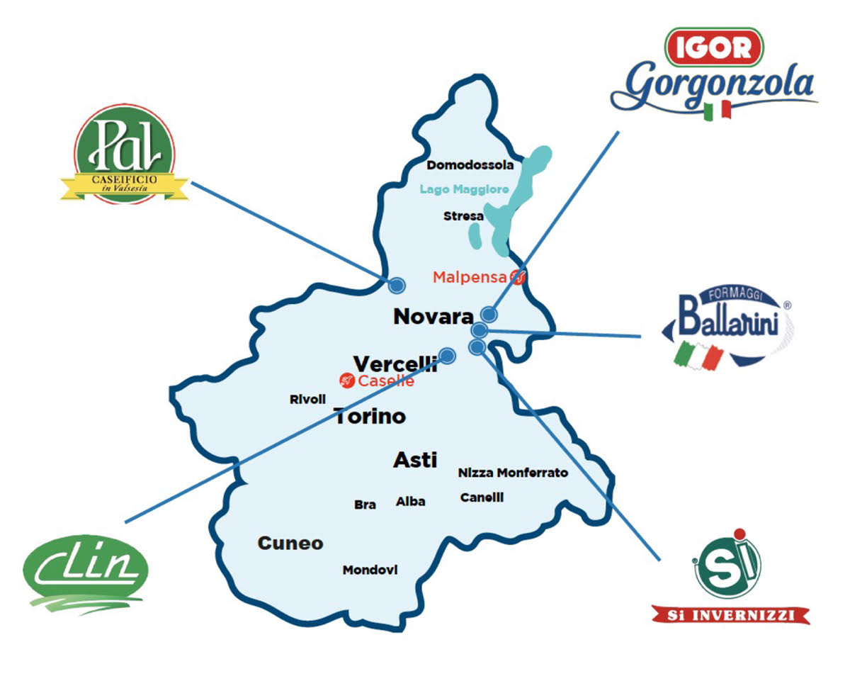 Mappa e siti del Gruppo Igor Gorgonzola