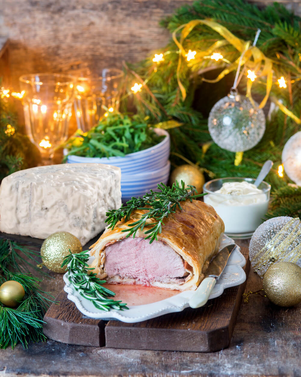 Wellington fillet with Sweet Gorgonzola cream