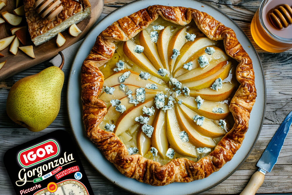 Savory Pie with Pears and Gorgonzola Igor Piccante