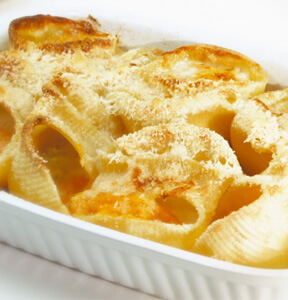 CONCHIGLIONI GRATINATI RIPIENI DI ZUCCA E GORGONZOLA DOLCE