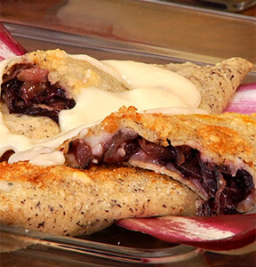 CRESPELLE SARACENE AL GORGONZOLA E RADICCHIO