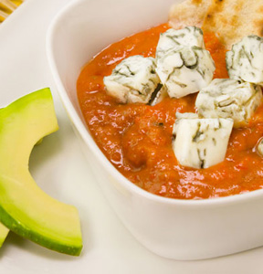 GAZPACHO CON GORGONZOLA PICCANTE 