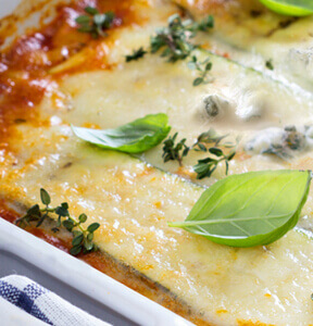 LASAGNE CON GORGONZOLA DOLCE E ZUCCHINE