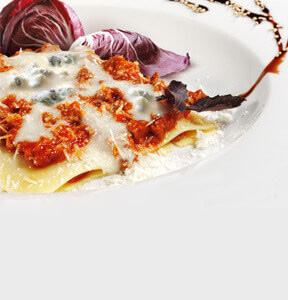 LASAGNE WITH GORGONZOLA AND CHICORY