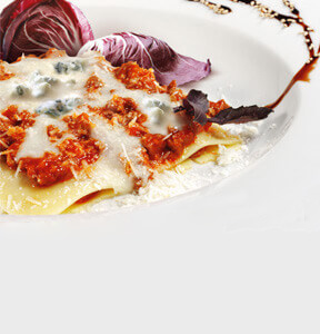 LASAGNE AL GORGONZOLA DOLCE E RADICCHIO