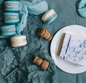 MACARONS MIT GORGONZOLA-BIRNEN-INGWER FLLUNG