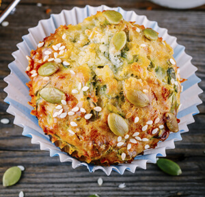 MUFFIN ALLA ZUCCA RIPIENI DI GORGONZOLA DOLCE 