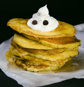 SOFFICI PANCAKES CON FANTASMINI DI GORGONZOLA 