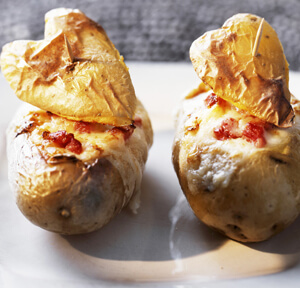 PATATE AL CARTOCCIO CON CUORE AL GORGONZOLA 