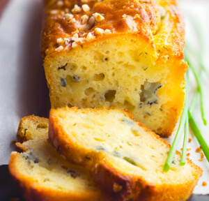 PLUMCAKE AL GORGONZOLA PICCANTE E ZAFFERANO