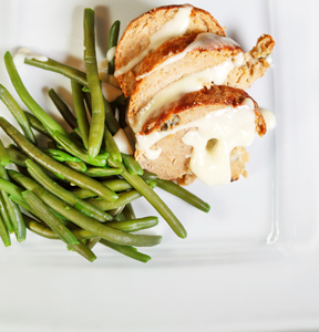 TURKEY MEATLOAF WITH SPICY GORGONZOLA 