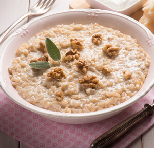 ORZOTTO AL GORGONZOLA E NOCI