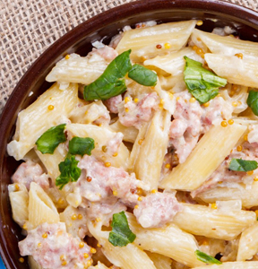 PENNE GORGONZOLA E SALSICCIA