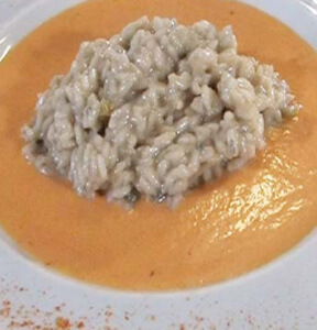 GORGONZOLA-PASSITO-RISOTTO
 MIT PAPRIKA-P&UUML;REE