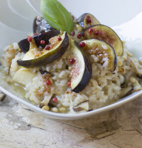 ARROZ CON HIGOS Y QUESO GORGONZOLA