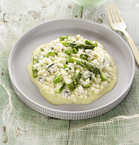 RISOTTO AL GORGONZOLA DOLCE E ASPARAGI