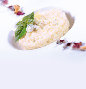 RISOTTO MANTECADO
CON QUESO GORGONZOLA