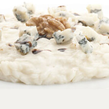 RISOTTO AL PASSITO, GORGONZOLA DOLCE E NOCI