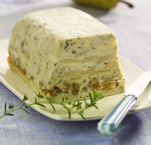 TERRINA DI GORGONZOLA DOLCE CON PERE E FICHI