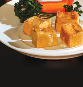 TOFU STUFFED WITH SWEET GORGONZOLA