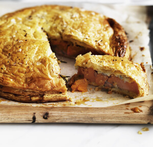 TORTA SALATA CON ZUCCA, ROSMARINO E GORGONZOLA