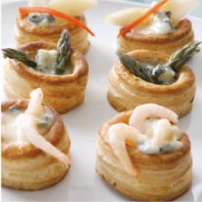 TRITTICO DI VOL-AU-VENT AL GORGONZOLA